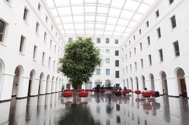 WTO总部中庭 Salle des Pas Perdus